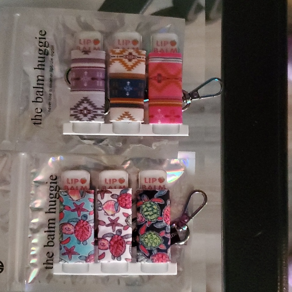 2 for $10 Lib balm key ring holder